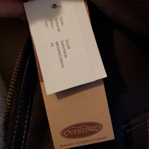 Overland Shearling Bomber Coat - Picture 6 of 7